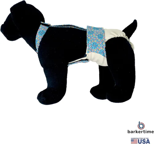 Miniatura 2 de Pañal para perro color crema escarchada, talla S, sin agujero para la cola, fabricado en Estados Unidos