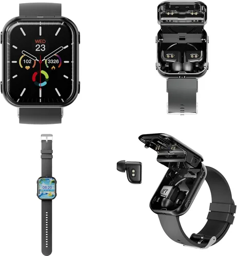Miniatura 7 de Tuanzi Reloj inteligente T1 2 en 1 con auriculares inalámbricos 1.8 pulgadas HD Fitness Tracker con monitor de frecuencia cardíaca 19 modos