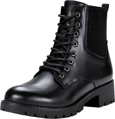 Miniatura 12 de Vepose Women's 916 Ankle Boots, Combat Lace up Short Booties with Inside Zipper