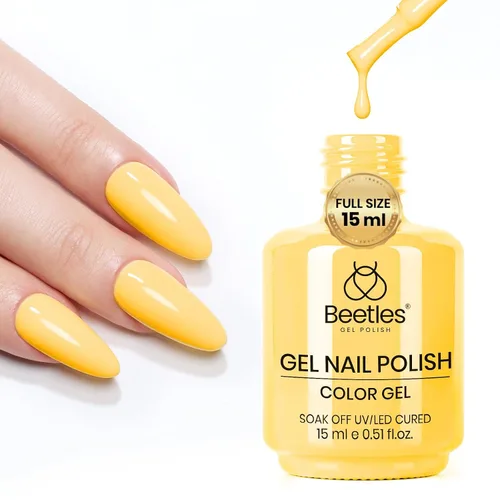 Miniatura 324 de Beetles - Esmalte de uñas de gel marrón – 0.5 onzas líquidas de esmalte de gel marrón oscuro, lámpara LED UV para uñas, regalo de manicura para I