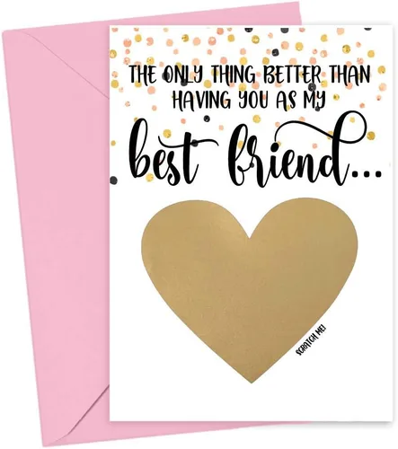 Miniatura 9 de Tarjeta de rascar de embarazo para mejor amiga nuevo bebé, tarjeta de rascar para mejor amiga, promoción a tía anuncio de bebé (esposo)