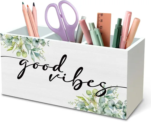 Miniatura 9 de DILSJ Organizador de lápices de flores silvestres cristianas para escritorio, regalos cristianos para mujeres, sus misericordias son nuevas cada