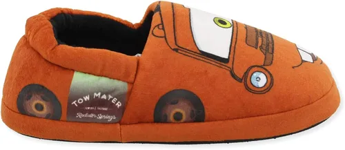 Miniatura 5 de Disney Cars Lightning McQueen Tow Mater - Pantuflas de felpa para niños pequeños, Negro