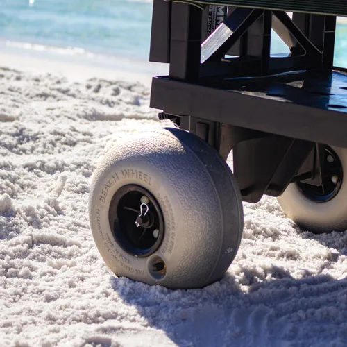 Miniatura 8 de Mighty Max Cart Carro compacto de pesca de playa al aire libre - Dolly Chest Dolly, Cooler Caddy Wheels - Base plana expandible y soportes