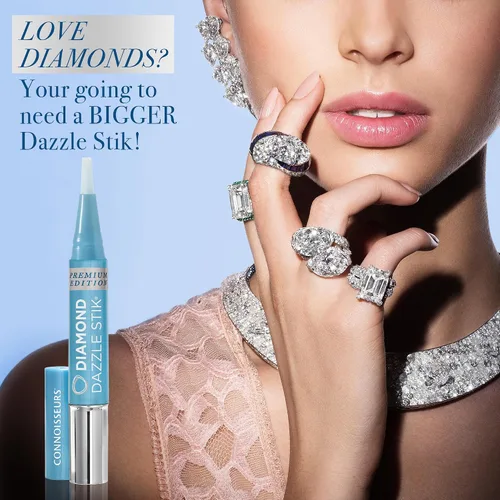 Miniatura 3 de CONNOISSEURS Diamond Dazzle Stik - Portable Diamond Cleaner for Rings and Other Jewelry - Bring Out The Sparkle in Your Diamonds and Precious Stones