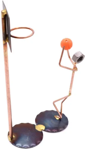 Miniatura 14 de Figura de arte de metal coleccionable hecha a mano, accesorios de escritorio, trofeo, regalo de jefe, decoración de oficina en casa
