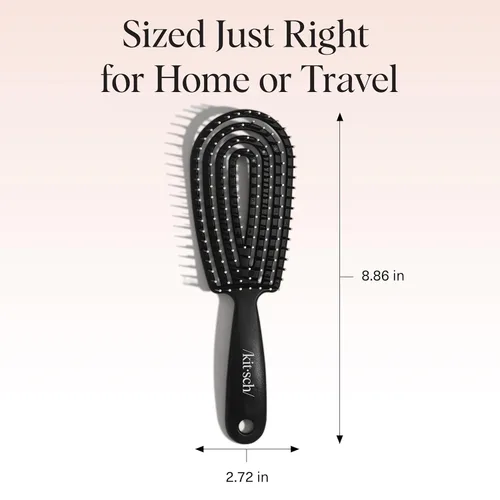 Miniatura 5 de Kitsch Cepillo desenredante para cabello Flexi Flow para mujeres, hombres y niños Cepillos desenredantes para cabello rizado con marco flexible