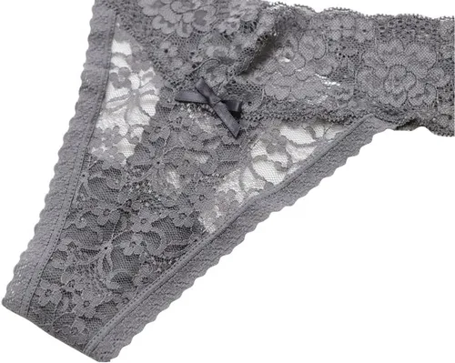 Miniatura 8 de Tangas de encaje sexy para mujer, ropa interior atrevida, paquete de 5