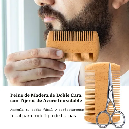 Miniatura 5 de MALE GOD Kit de cuidado y cuidado de barba para hombres, kit de crecimiento de barba con ingredientes naturales, aceite de barba, bálsamo, cepillo