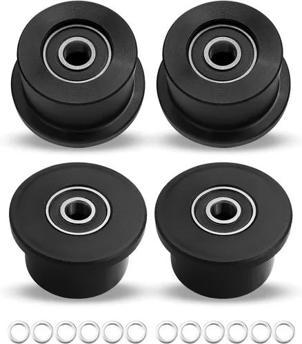 Ruedas mecanizadas mejoradas para Total Gym 1000 Achiever Force Gold Max Platinum Plus Pro Supra Supreme Ultima Ultra XLI, juego de 4 rodillos de