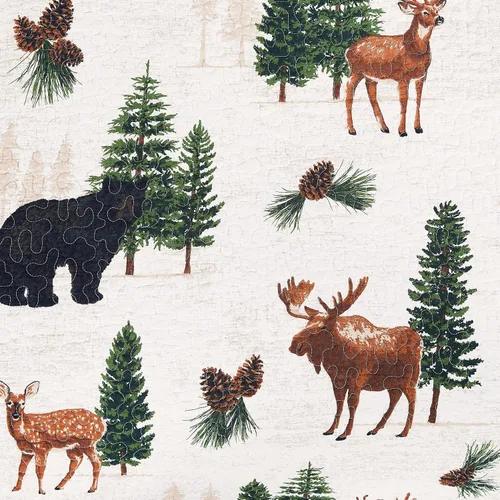 Miniatura 7 de C&F Home Crestwood - Juego de edredón de 3 piezas con diseño de ciervos y pinos para todas las estaciones, otoño, cosecha, invierno, rústico