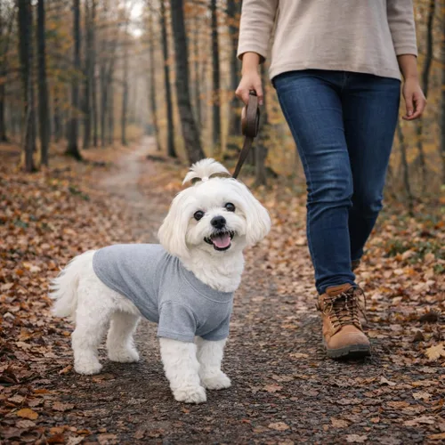 Miniatura 7 de Lovelonglong Ropa para mascotas, disfraces para perro, ropa de perro salchicha, camiseta en blanco para perros salchicha, Corgi 100% algodón, gris