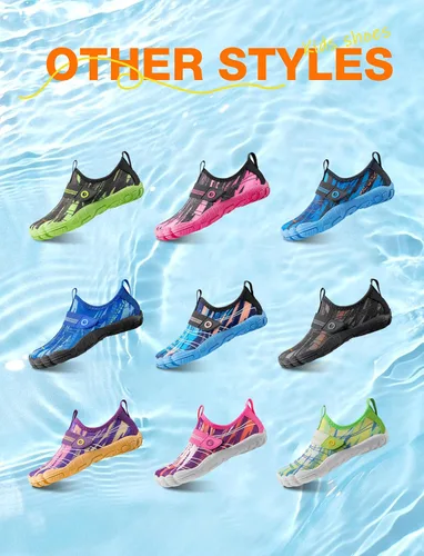 Miniatura 5 de SEEKWAY - Zapatos de agua para niños y niñas, de secado rápido, antideslizantes, calcetines acuáticos para deportes al aire libre, piscina