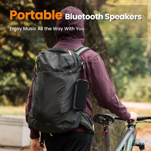 Miniatura 7 de Raymate Altavoz Bluetooth, IPX7 impermeable, estéreo de 30 W con graves profundos, diente azul inalámbrico 5.3, emparejamiento TWS de rango de 100