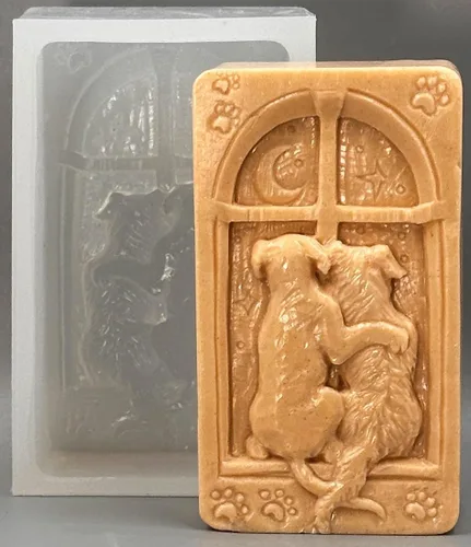 Miniatura 7 de Molde de silicona Dogs in Love para hacer jabón y otras manualidades, bricolaje