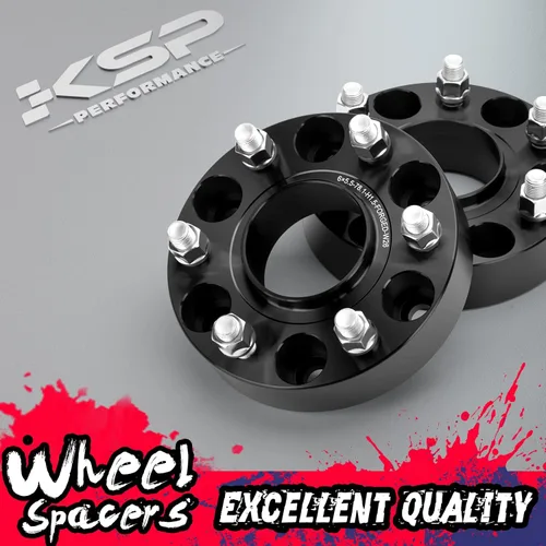 Miniatura 6 de Espaciadores de rueda KSP 6X5.5 para Silverado Sierra, 1.5" (38 mm) Espaciadores forjados reales con 78.1 mm de perforación de buje M14x1.5 Tacos