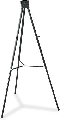 Quartet Caballete, Aluminio, Servicio Pesado, Telescoping, 66" Max. Altura, Soporta 45 Lbs, Negro (56EX)