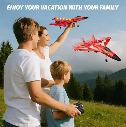 Miniatura 6 de 4DRC Avión RC de Espuma para Niños y Adultos, Avión de Control Remoto RC Jet Helicóptero Drone Avión para Niños y Adultos Principiantes, Caza RC