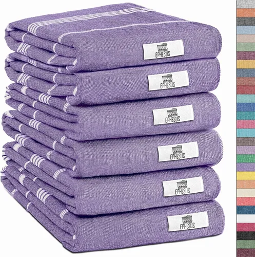 Miniatura 22 de EPHESUS TOWELS Toallas de Mano - Juego de 2 18" x 30" - Toalla de Mano Turca Decorativa para Baño, Cocina, Invitados, Cara, Cabello, Té, Paño
