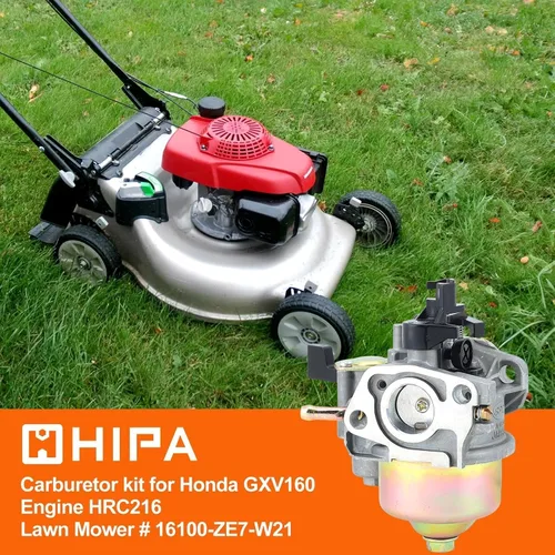 Miniatura 5 de Hipa HR216 GXV160 Carburador para Honda HR214 HRC216 HRC216K1 Cortadora de césped Motor pequeño Reemplazo para 16100-ZE7-W21 17210-ZE7-505 Filtro