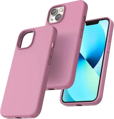 Miniatura 13 de TOCOL Funda delgada de silicona para iPhone 13 de 6.1 pulgadas, ajuste preciso, antideslizante, protección contra caídas, verde alpino
