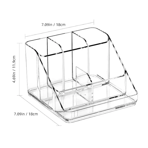 Miniatura 2 de Ettori APLOP Bandeja Organizadora de Maquillaje, Organizador de Maquillaje de Tocador de 6 Compartimentos para Joyas, Accesorios para el Cabello
