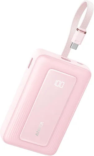 Miniatura 12 de Anker Zolo - Banco de energía (versión actualizada 2025), carga rápida máxima de 45 W, batería de 20,000 mAh, cables USB-C integrados duales, puerto