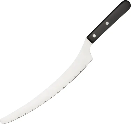 Ateco Cuchillo para pastel de acero inoxidable, 10 pulgadas, negro