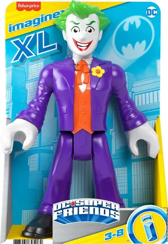 Miniatura 7 de Fisher-Price Imaginext DC Super Friends - Figura de juguete preescolar de The Joker XL de 10 pulgadas para juegos de simulación a partir de 3 años