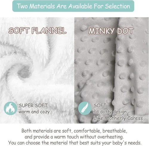 Miniatura 5 de Manta de bebé personalizada con nombre para niños y niñas, manta personalizada con temática de bosque, ropa de cama de franela suave para recién