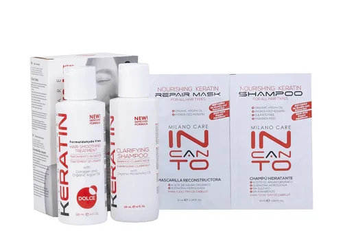 Miniatura 3 de Keratin Hair Smoothing System - Tratamiento profesional de salón con champú aclarador, chocolate, 4 onzas líquidas