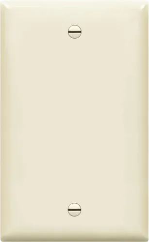 Miniatura 26 de ENERLITES Placa de pared ciega sin tornillos, cubierta de salida de dispositivo ciego segura para niños, tamaño estándar, 1-Gang 4.68 x 2.93 Dorado