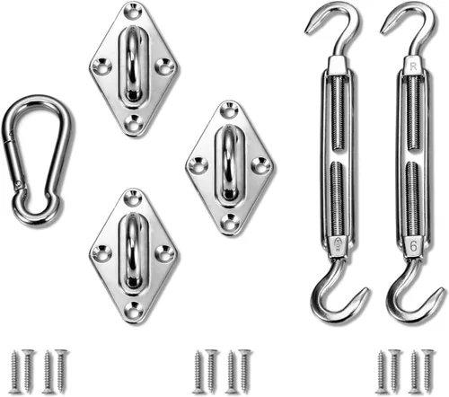 Miniatura 10 de TANG Sunshades Depot - Juego de accesorios para toldo cuadrilátero de 8 pulgadas, súper resistente