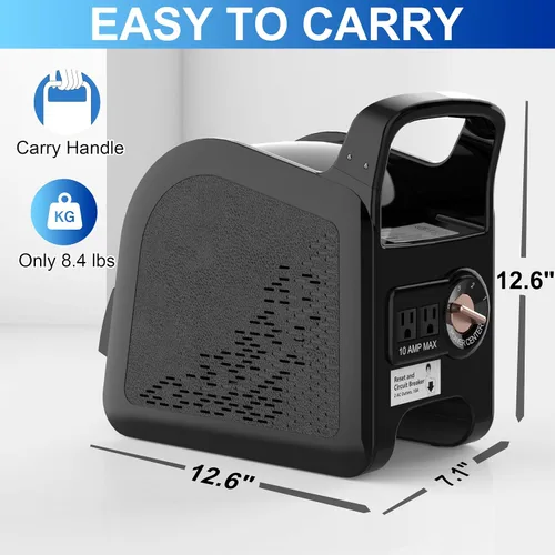 Miniatura 2 de Ventilador portátil para el hogar: ventiladores de piso de alta velocidad para refrigeración y secado, motor de aire con rotación de 185°