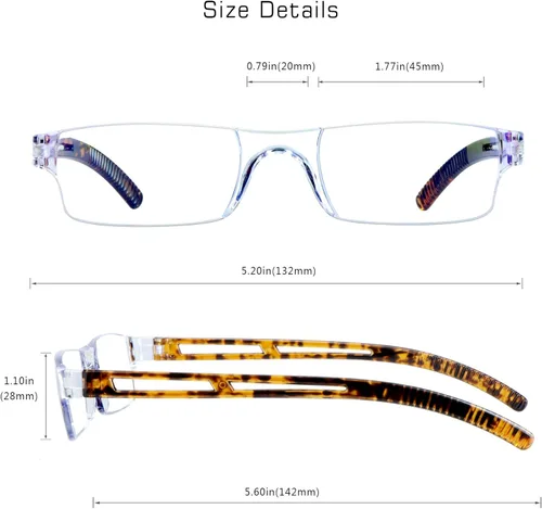 Miniatura 3 de VisionGlobal 2 pares de gafas de lectura, gafas con bloqueo de luz azul, gafas de lectura para computadora para mujeres y hombres, montura cuadrada