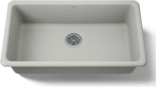 Miniatura 11 de KOHLER Iron/Tones K-5707-96 - Fregadero de cocina de 33 pulgadas en la parte superior/inferior, fregadero de cocina de un solo tazón, K-5707-96