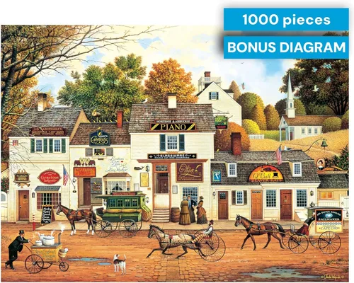 Miniatura 6 de Buffalo Games Charles Wysocki Olde Cape Cod - Rompecabezas de 1000 piezas - 26.75 x 19.75 pulgadas, paquete de 1-1000 piezas rompecabezas