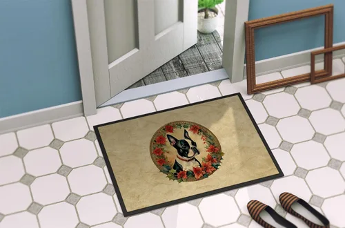 Miniatura 4 de Caroline's Treasures DAC2327MAT Boston Terrier - Felpudo para puerta delantera, para interiores y exteriores, para entrada, antideslizante, lavable