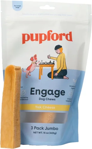 Miniatura 9 de Masticables de queso de yak Pupford para perros y cachorros en dentición, naturales, golosinas dentales del Himalaya de larga duración