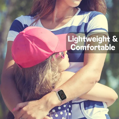 Miniatura 5 de Vanet Paquete de 4 bandas elásticas de nailon compatibles con Apple Watch de 1.496 pulgadas, 1.575 pulgadas, 1.614 pulgadas, 1.654 pulgadas, 1.732