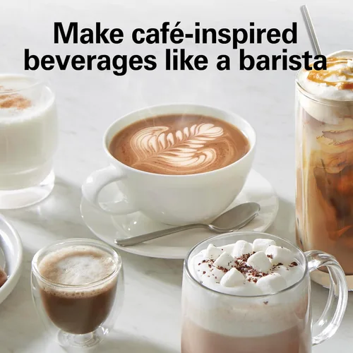 Miniatura 9 de Hamilton Beach Espumador de leche eléctrico y calentador, espuma caliente o fría automática, 5-10 onzas., café con leche, café con leche, capuchino