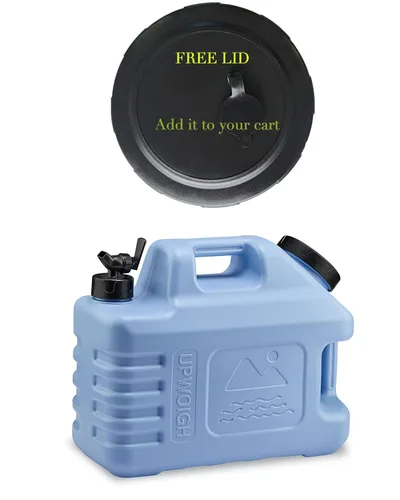 Miniatura 13 de UPWOIGH Jarra de agua de 3.5 galones, contenedor de agua a prueba de fugas verde bosque con espita, talla frontal moderna inspirada