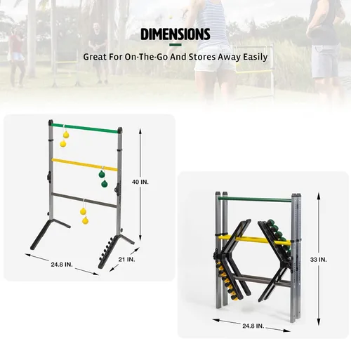 Miniatura 4 de EastPoint Sports Go! Gater Premium Steel Ladderball Set - Features Sturdy Steel Material, Built-in Scoring System, Complete with All Accessories