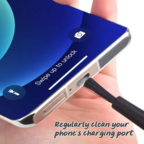 Miniatura 6 de Enchufe antipolvo USB C tipo C antipolvo cubierta USB C protector de puerto de carga tipo C con cepillo de limpieza para iPhone 15 Samsung
