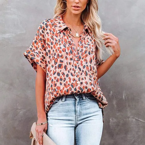 Miniatura 4 de Conjunto de camiseta elegante con estampado de rayas para mujer