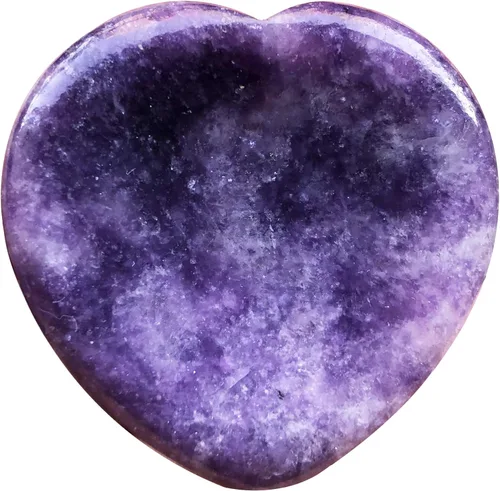 Miniatura 15 de Fekuar Piedra natural de flor de cerezo, ágata de cuarzo para el pulgar, tallada a mano, cristal curativo en forma de corazón, piedra para aliviar