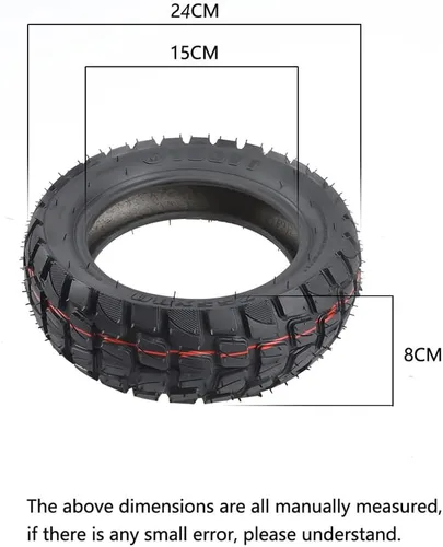 Miniatura 9 de Neumáticos de 10 pulgadas para patinete todo terreno y bicicleta de cross 255 X 80, todo terreno de 10 X 3.0 pulgadas con neumático