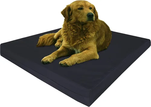 Miniatura 29 de Dogbed4less Cama ortopédica para mascotas con espuma viscoelástica para mascotas medianas y grandes, forro impermeable, funda lavable de microgamuza