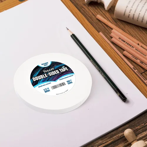 Miniatura 4 de Cinta de doble cara permanente ultra fina - Cinta adhesiva de doble cara para artes, manualidades, fotografía, álbumes de recortes, rasgón a mano