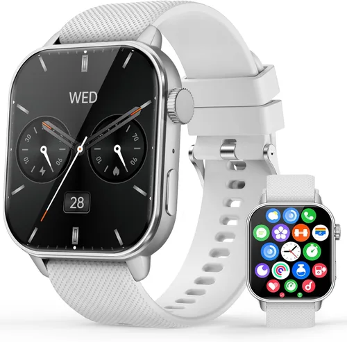 Reloj inteligente para hombres y mujeres, 1.85 pulgadas AMOLED HD reloj de fitness con más de 120 modos deportivos, llamada Bluetooth, frecuencia